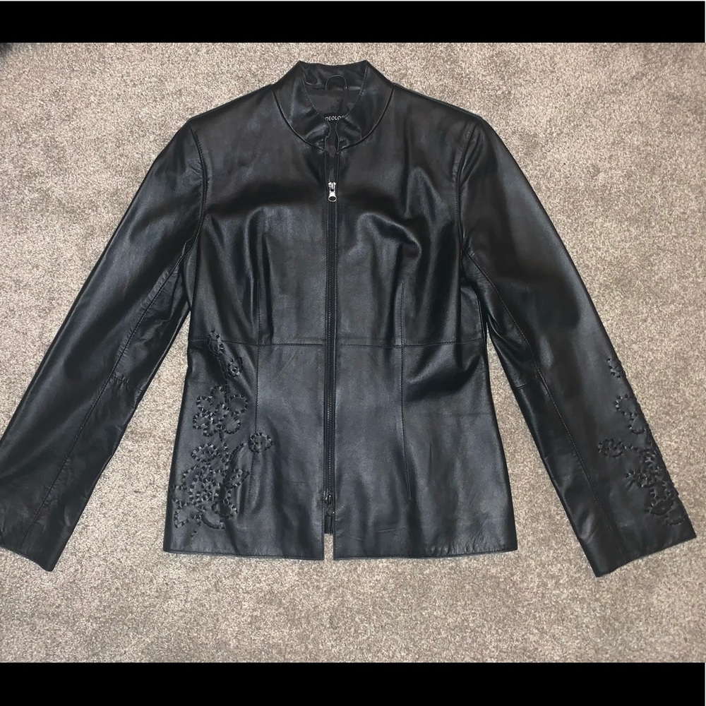 Ideology Black Leather Jacket